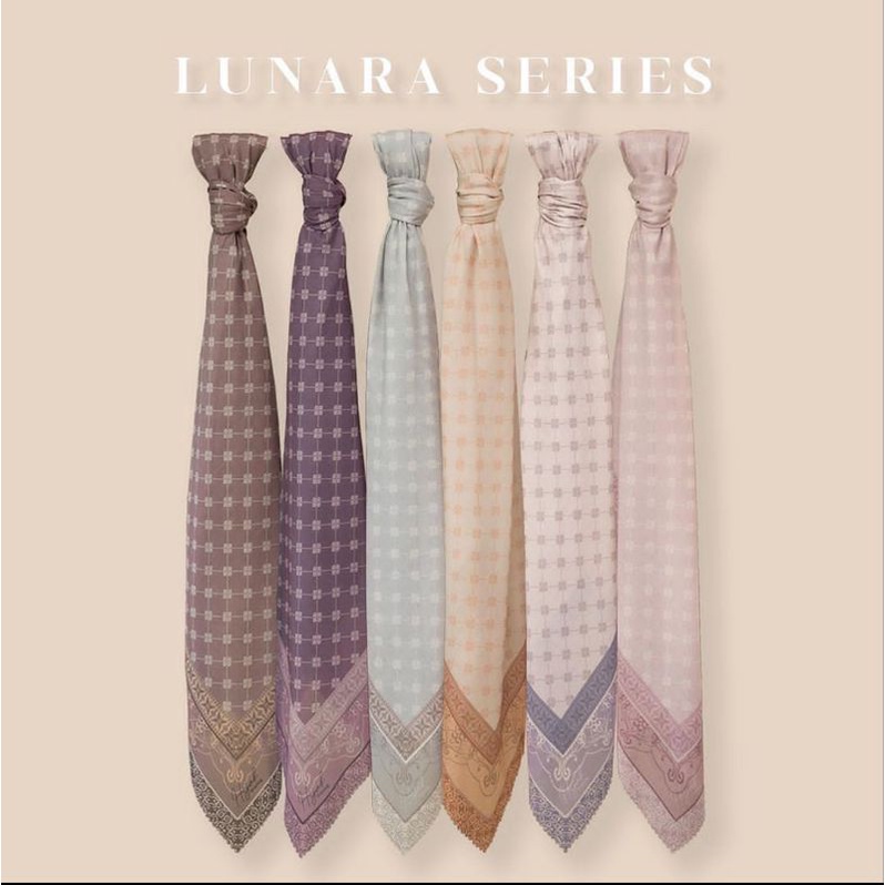 Motif Lunara Hijab custom nama logo brand sendiri bahan voal ultima ultrafine jilbab kerudung voal m