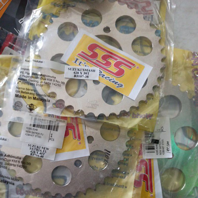 gear belakang sss 428 35 - 46 smash Shogun Kaze satria 2 tak fu new facelift