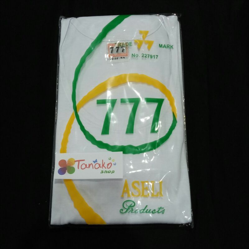 Kaos Oblong 777 Polos Size 44/46/48