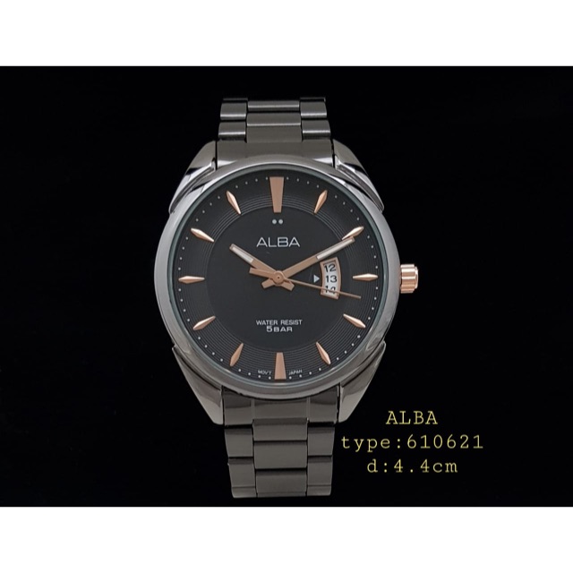 Jam tangan rantai A610621 cowok Tanggal aktif. Free box &amp; baterai cadangan