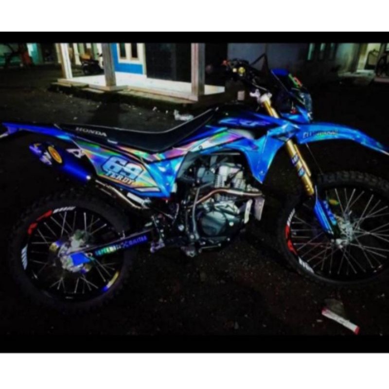DECAL STICKER HOLOGRAM CRF 150L,KLX, DTRACKER, WR155 FULL BODY (Bahan Max decal)cod