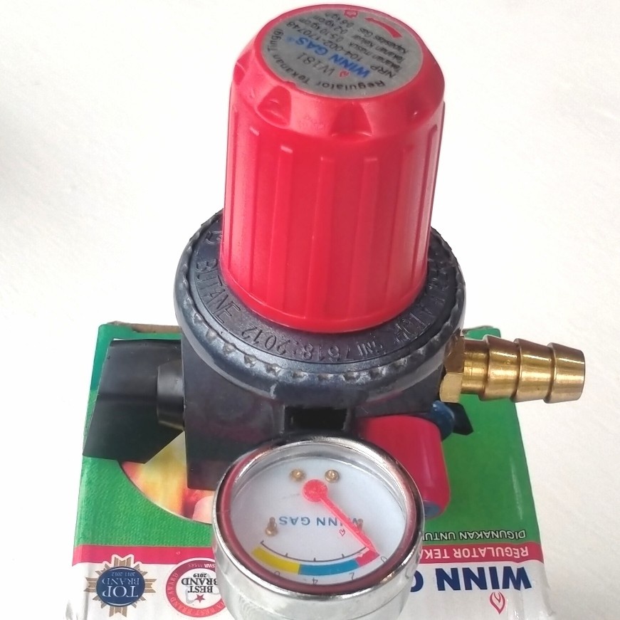 KEPALA REGULATOR KOMPOR GAS WIN WINN GAS W-181M METERAN REGULATOR GAS TEKANAN TINGGI