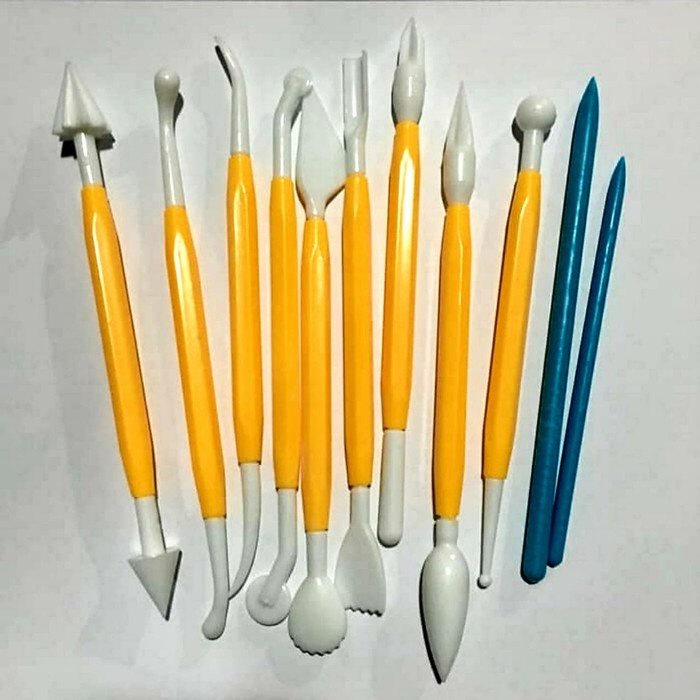 

UKIR-ALAT- V-TEC CLAY KNIFE PLASTIK / CLAY MODELLING TOOL / ALAT FONDANT CLAY -ALAT-UKIR.
