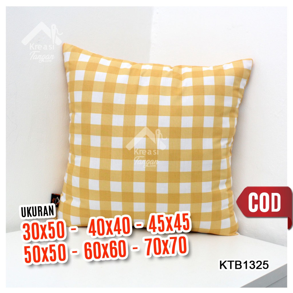 Sarung Bantal Sofa Ukuran 30x50, 40x40, 45x45, 50x50, 60x60, 70x70 KTB1325