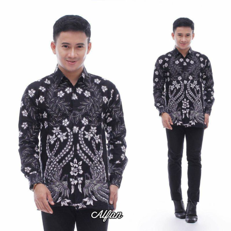 BAJU BATIK PRIA / ATASAN KEMEJA BATIK LENGAN PANJANG