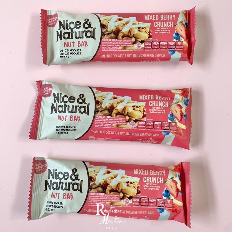 Nice and Natural Nut Bar - Berry Crunch