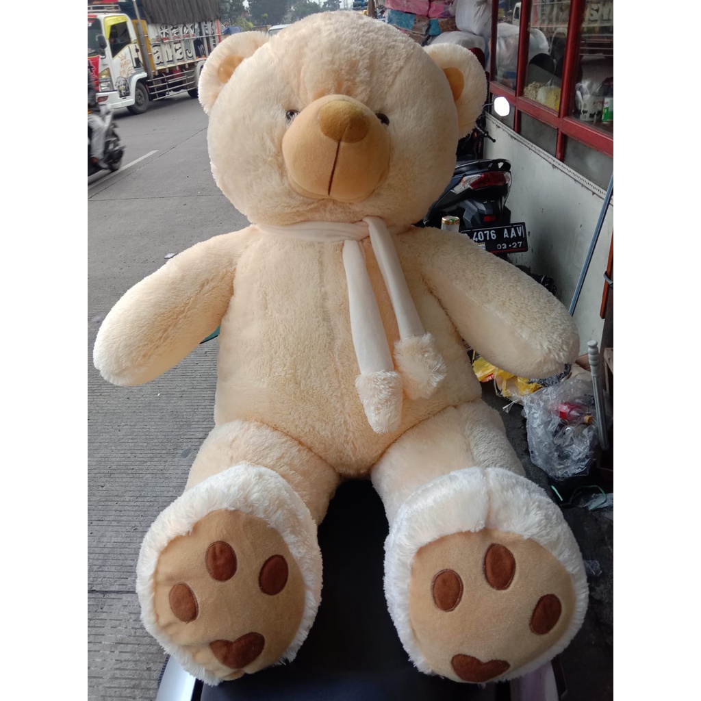 boneka teddy bear plufyy boneka beruang jumboo plufy pakai telapak