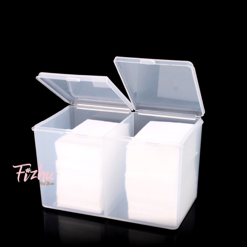 kotak kapas plastik / tempat kapas kotak