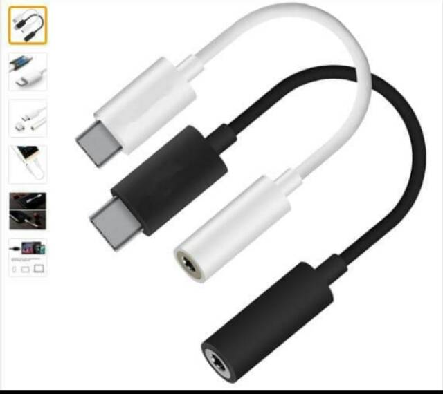 USB TYPE C TO 3.5 MM EARPHONE HEADSET HANDSFREE  JACK ADAPTER