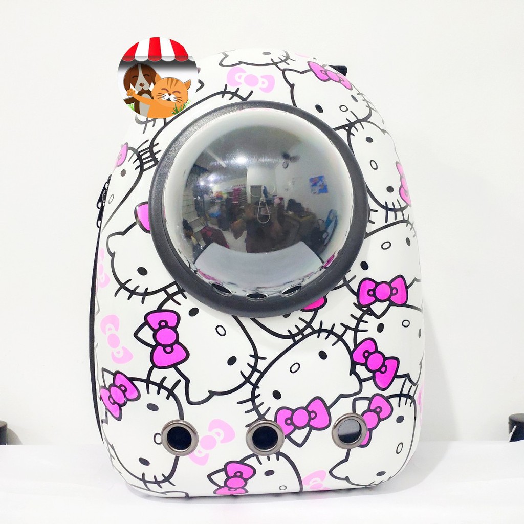 Tas Ransel Astronot Kapsul Capsule Motif Kucing Anjing Tas Cargo