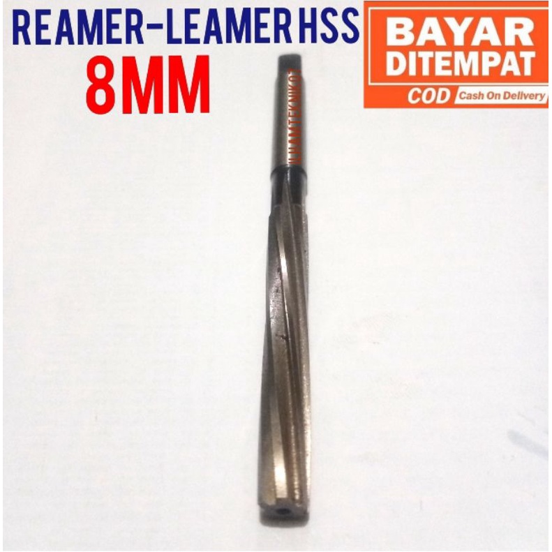 reamer HSS 8mm leamer HSS pembesar lubang senapan pembesar lubang BOSKLEP bor reamer