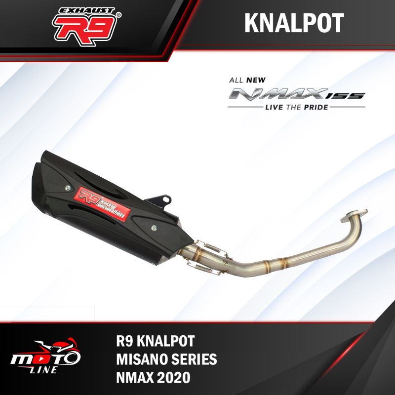 Knalpot R9 Misano Nmax New 2020