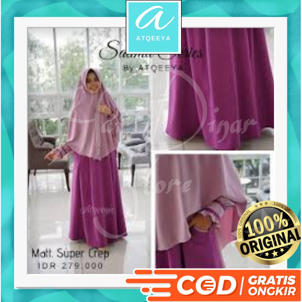 [Baru] Atqeeya Gamis Muslimah Salima Set