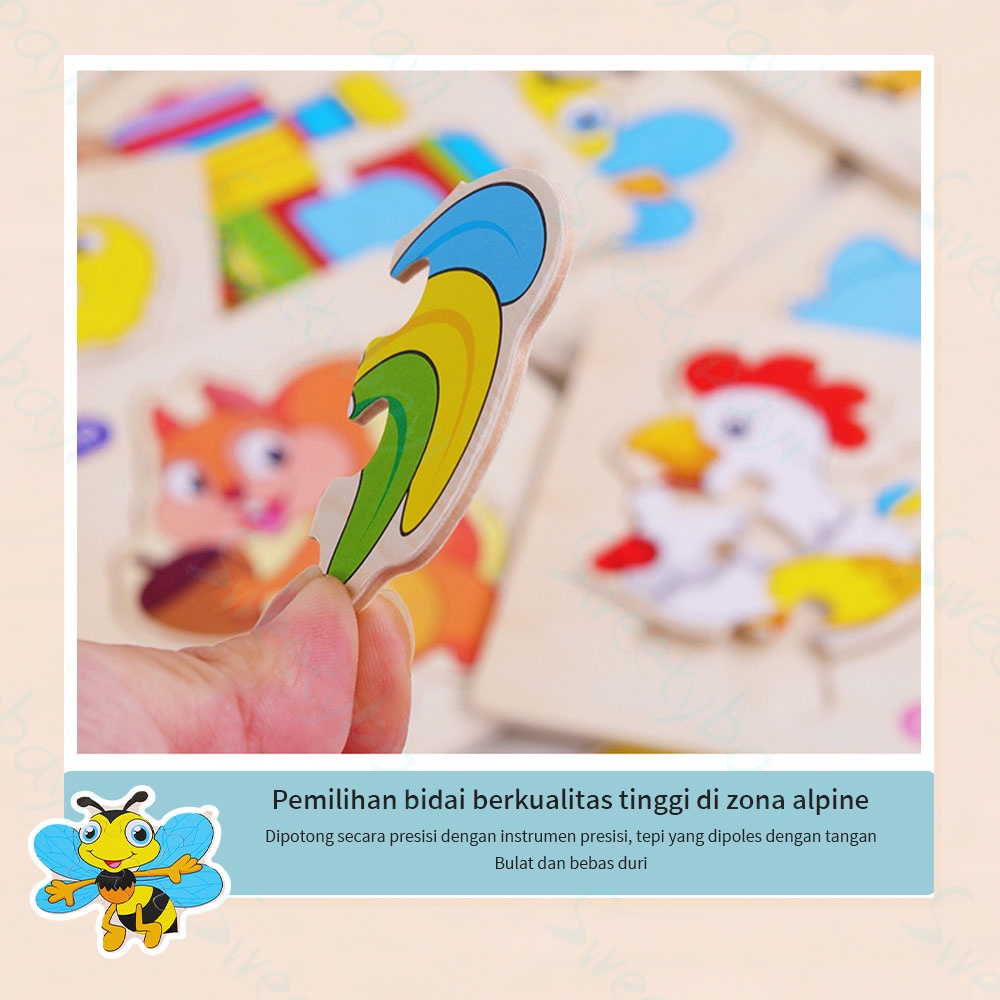 Sweetybayi Mainan Edukasi Jigsaw Puzzle / Puzzle Kayu Anak