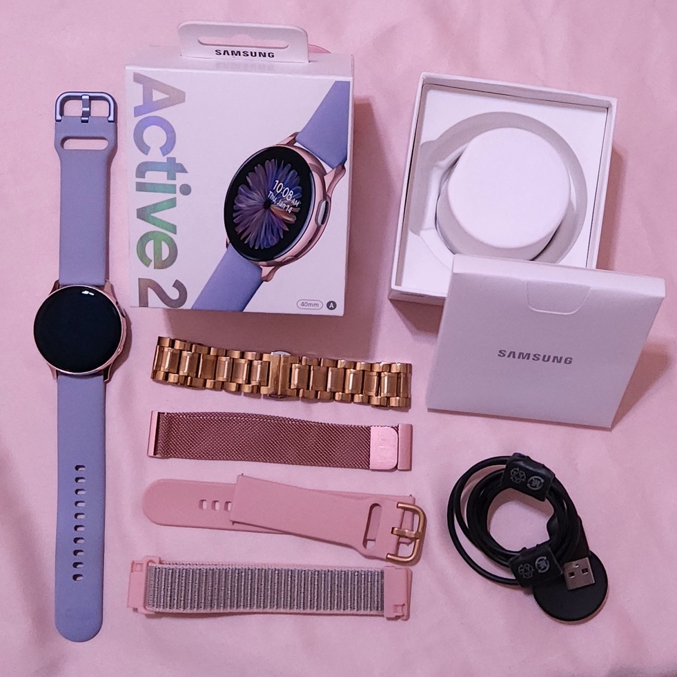 Samsung Galaxy Watch Active 2 Rose Gold 40 mm Second Preloved - Bekas Garansi SEIN