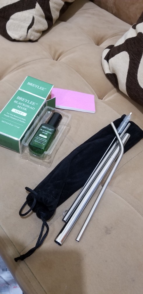 Sedotan Stainless Steel Premium 5in1 Velvet Pouch