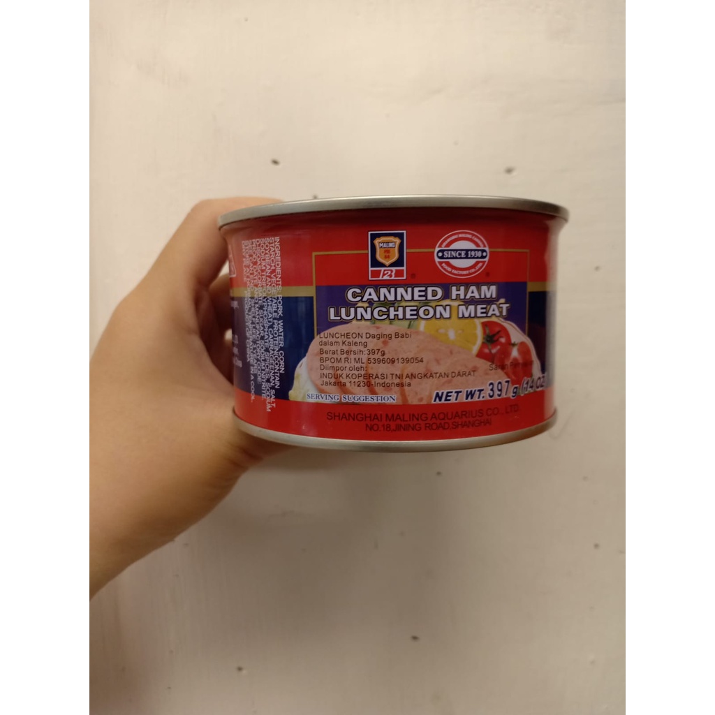 

TTS Maling Ham Pork Luncheon Meat 397gr/ Babi Kaleng/ Import
