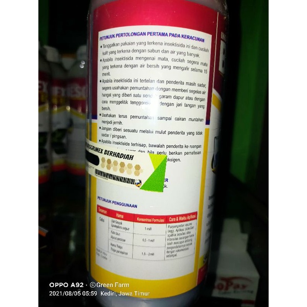 Besgrimex 36ec Abamektin 36g/l 1 Liter Ampuh Atasi Hama Tanaman Abamectin Tertinggi Dikelasnya Terlaris