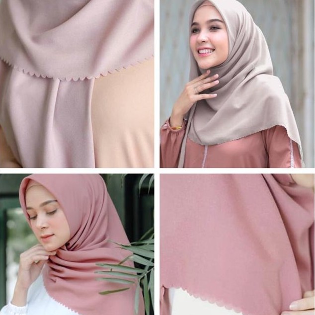 Bella square  hijab segi empat LASER CUT