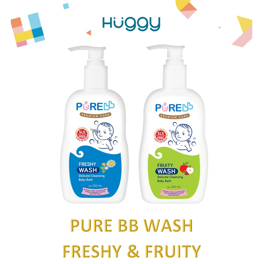 Pure BB Baby Bath Fruity Freshy Wash 230ml Sabun Cair Bayi