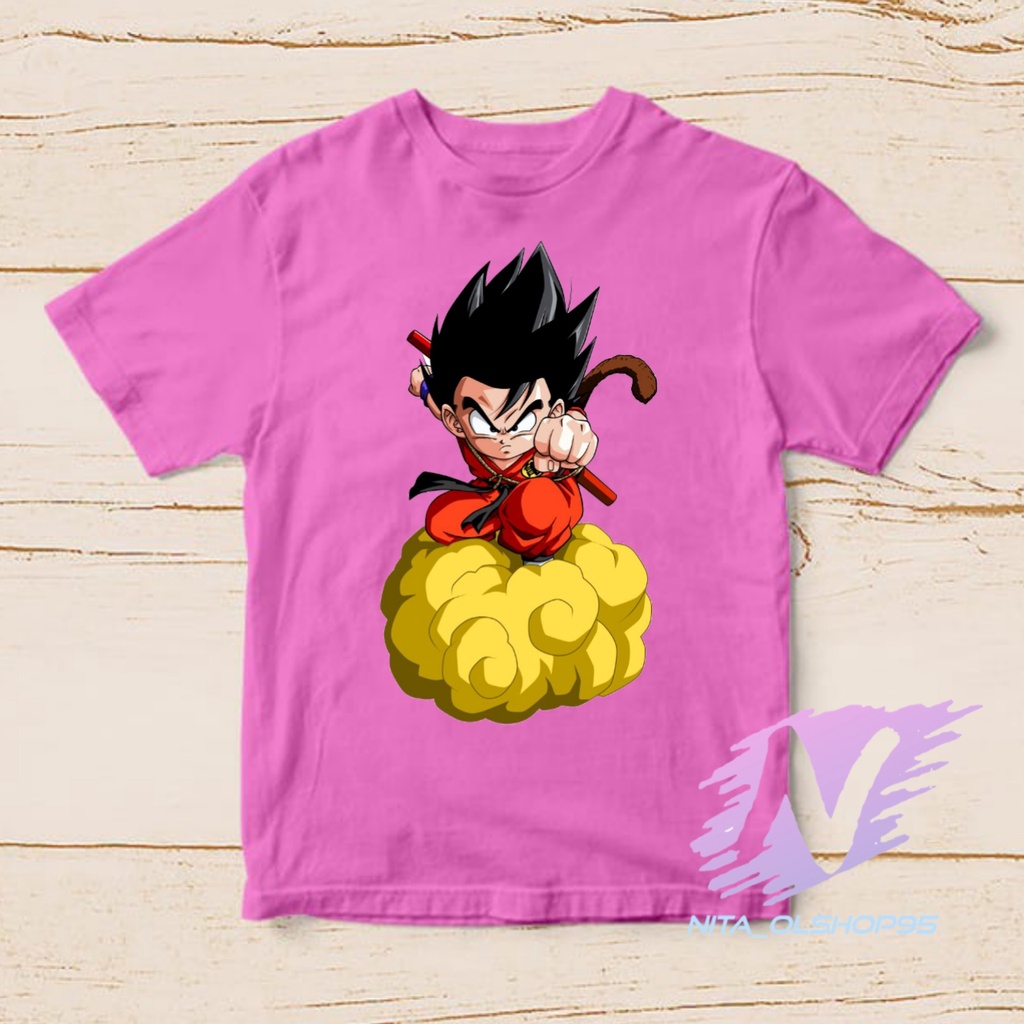 kaos anak dragon ball baju kaos goku awan kinton