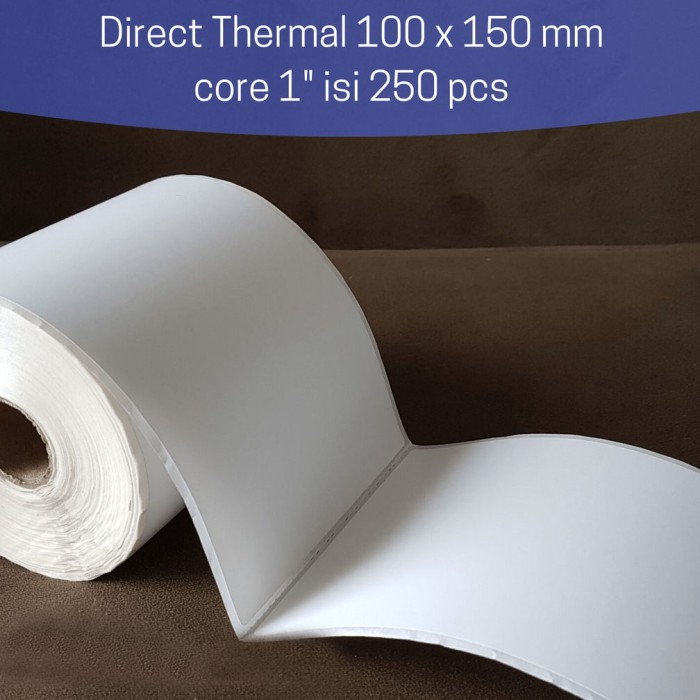 Kertas Label 100 x 150 Barcode Printer Thermal 250 Pcs