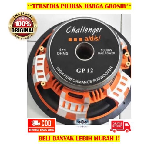 ADS Speaker 12 Inch Daya 1000 Watt Tipe GP 12 CHALLENGER Sub Woofer