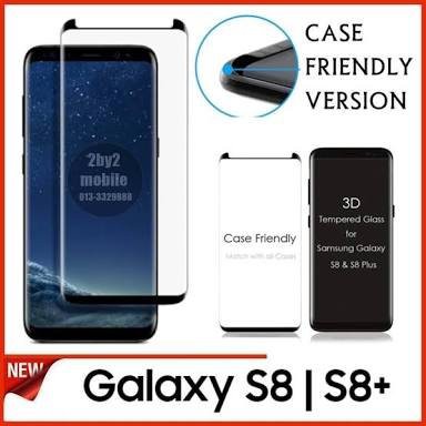 Miliki Tempered Glass Samsung S8 Plus - Tempered Glass Curve Samsung S 8 Plus Limited