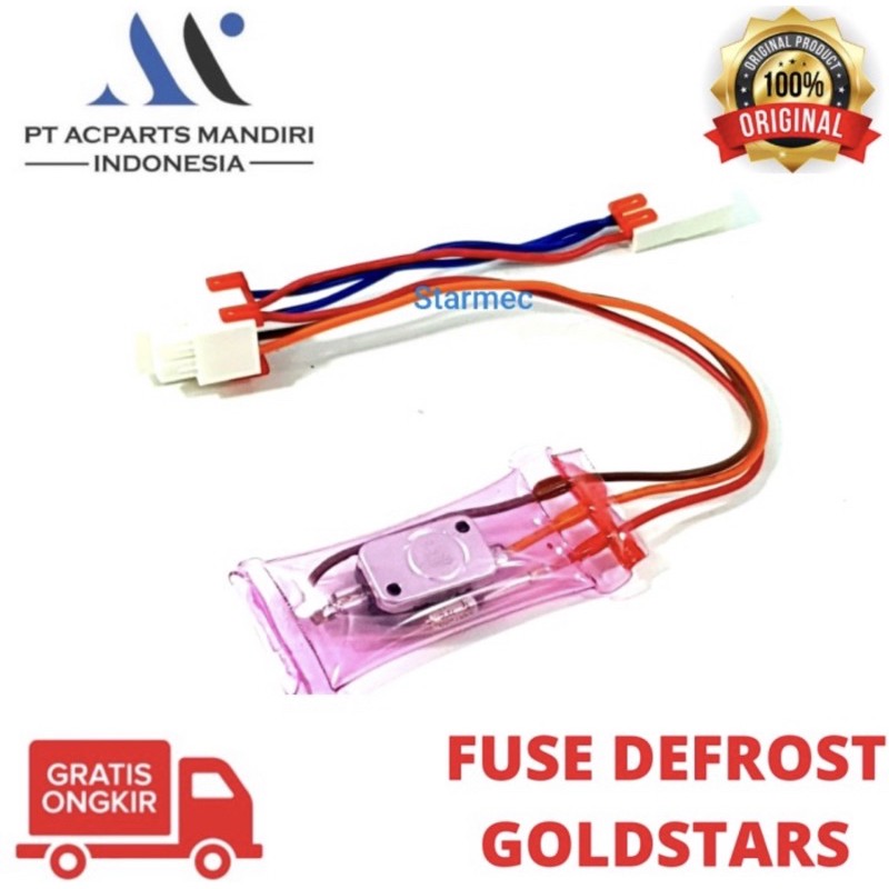 Fuse / defrost / bimetal kulkas 3 kabel 2 socket goldstar