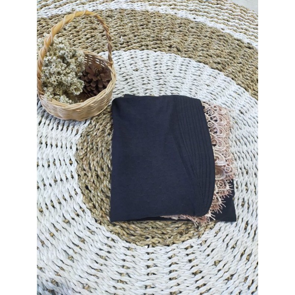 Jilbab Khimar Veera Strada Jersey By Albilal Collection-Hitam