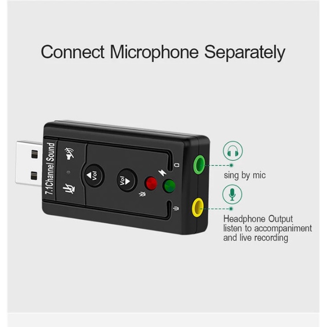 USB Audio Sound Card 7.1 High Quality