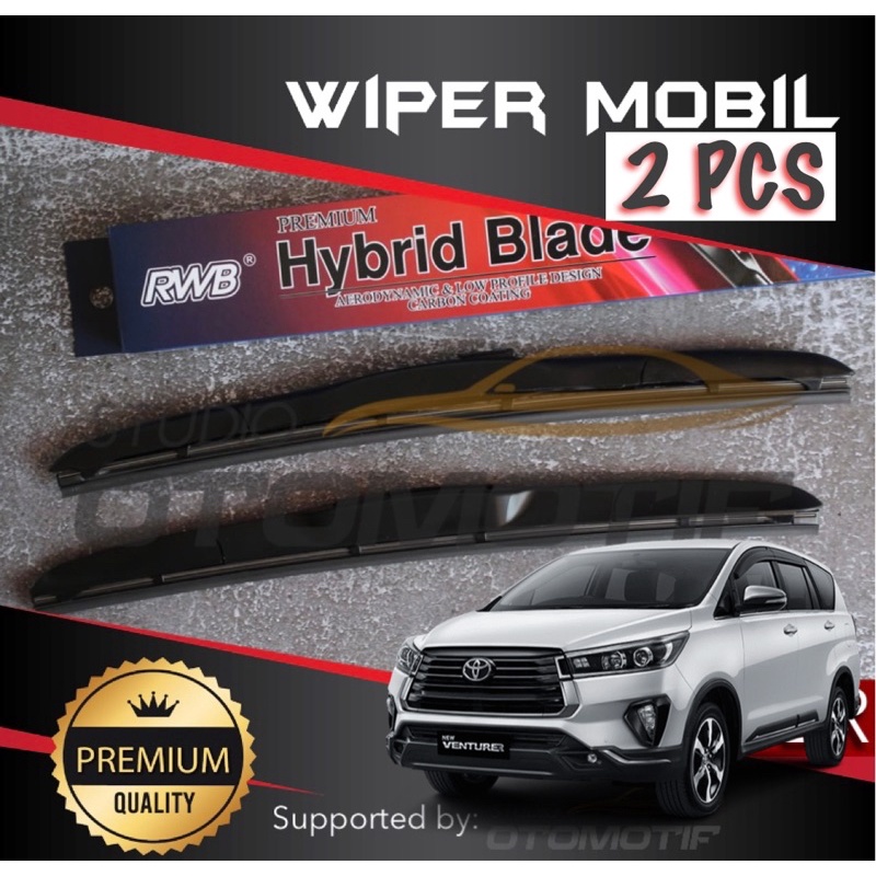 WIPER INNOVA REBORN VENTURER HYBRID RWB GRAPHITE / WIPER DEPAN RWB INNOVA RENORN VENTURER 2 PCS