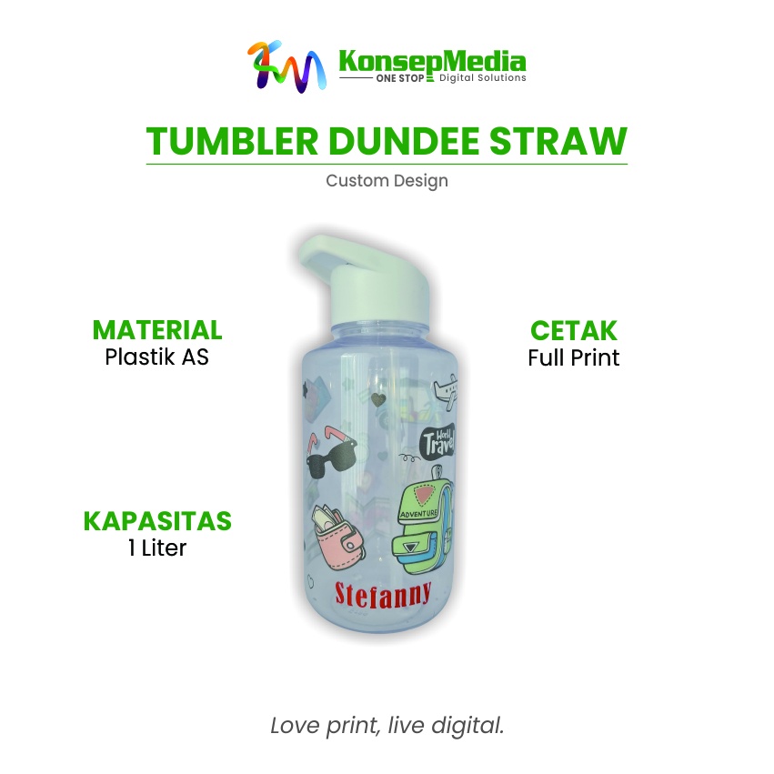 Tumbler Dundee Straw
