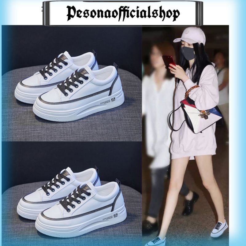 COD POS 2172 Sepatu Sneakers Wanita Casual Wanita Putih