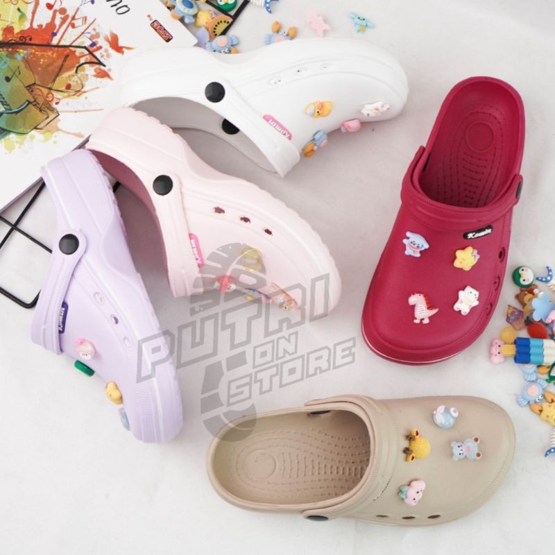 Sandal Selop Slop Pria Wanita Baim Medis Stiker 3D lucu