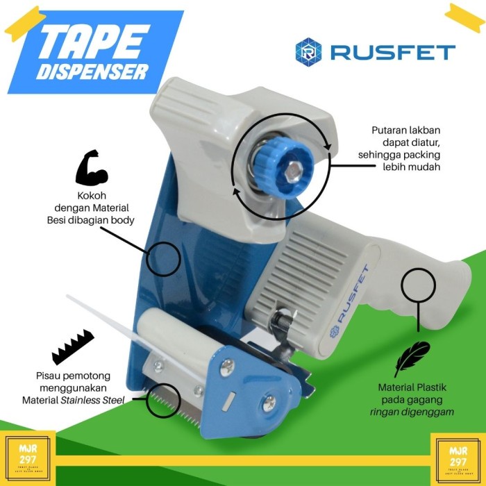 

Aman Tape Dispenser Lakban Dispenser Tempat Lakban Solatip Rusfet Murah