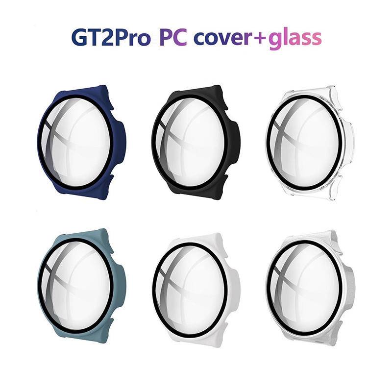 Case Cover Pelindung Layar Tempered Glass Bumper Pc Untuk Huawei Watch 3 Pro