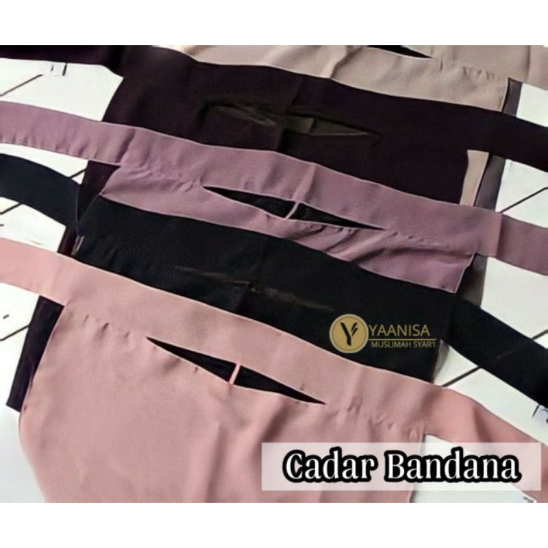 NIQOB FORTALEZA jetblack ,Cadar Bandana fortaleza  cadar tali hidung, cadar poni, niqob, cadar, niqo