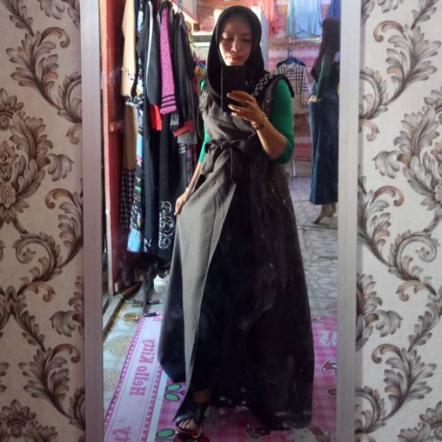 Outer / longcardy pita wood korea fit s -xl