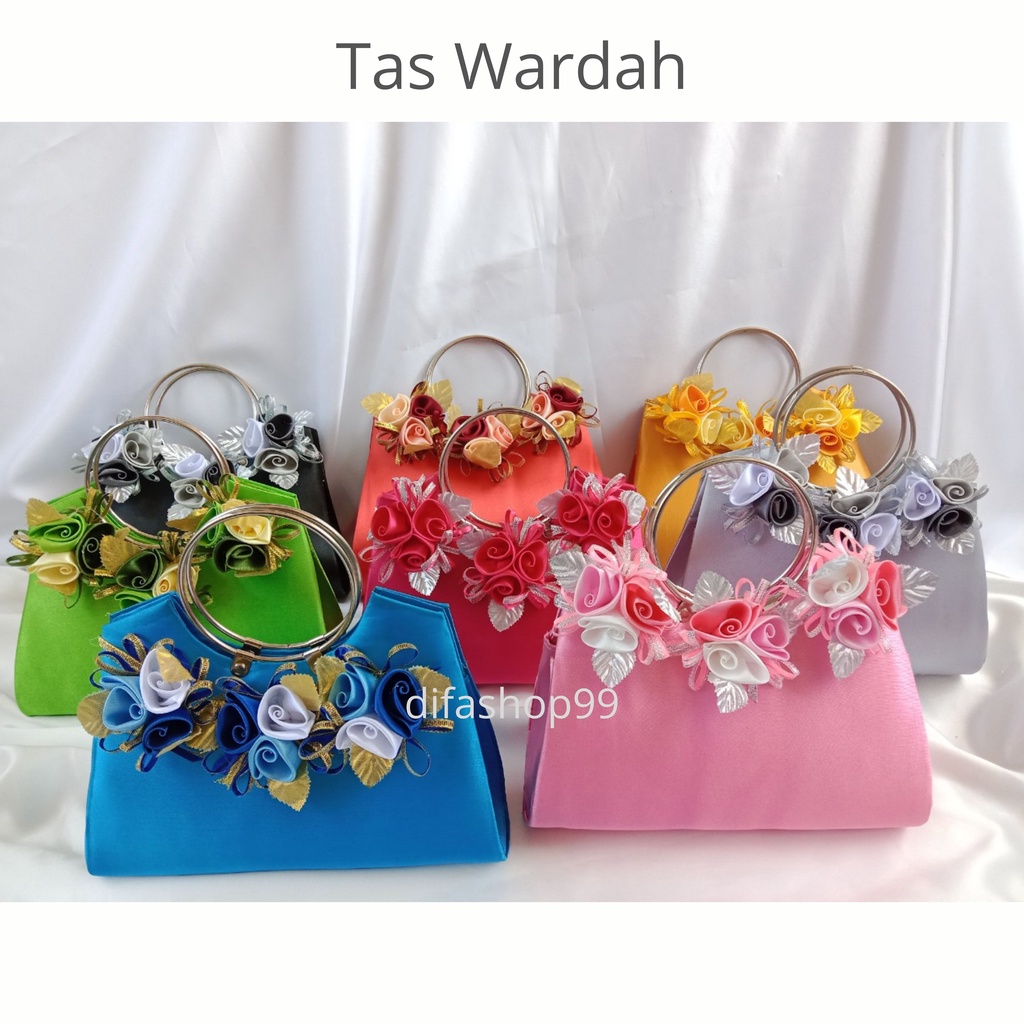 TAS PESTA WARDAH MODEL CLUTCHES DAN SELEMPANG BAHAN SATIN HALUS TERMURAH BISA COD BEST SELLER BELI 2 SATU ONGKIR LEBIH HEMAT