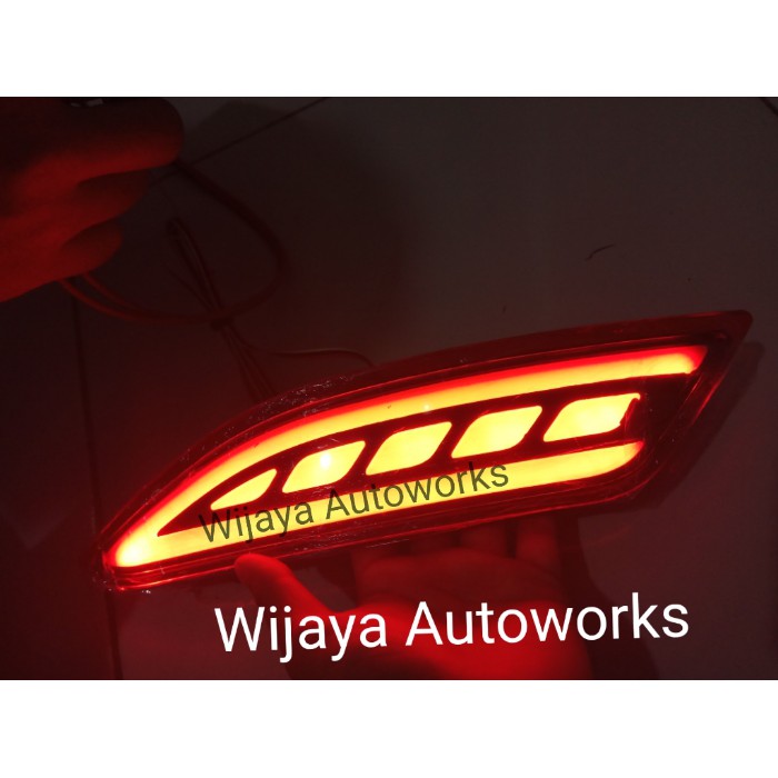 LED BUMPER BELAKNG HONDA HRV / LED BAR RED / Mata Kucing Reflector