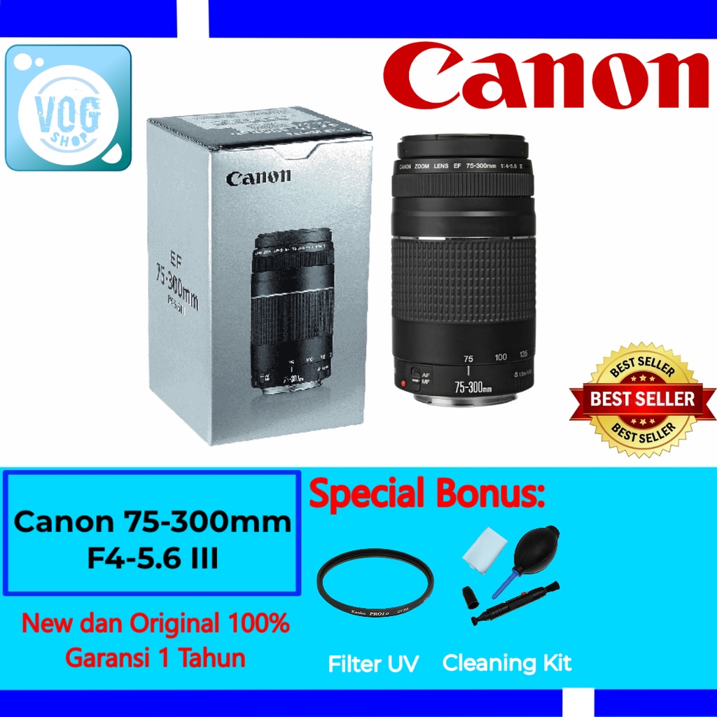 Jual Lensa Canon Ef 75 300 Mm F 4 5 6 Iii Lensa Tele Canon Indonesia Shopee Indonesia