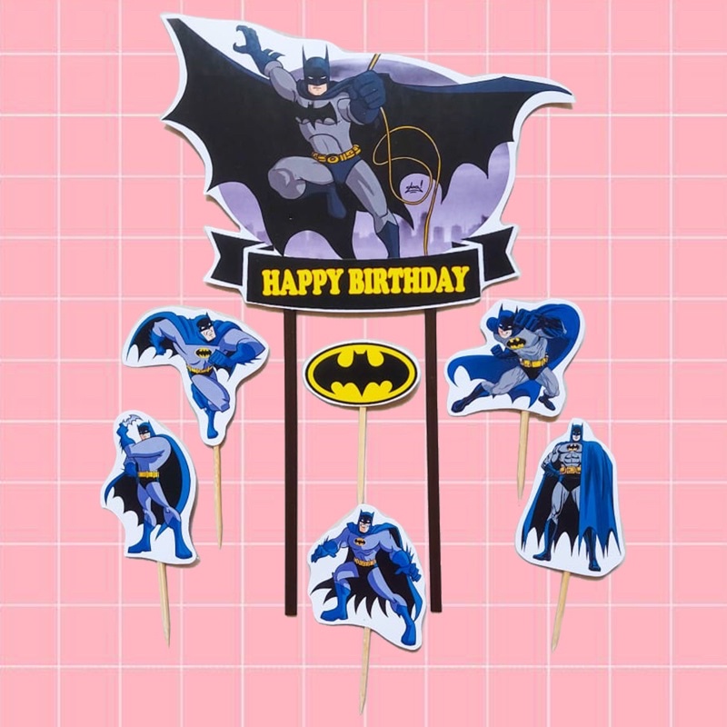 Cake Topper BATMAN / Topper Kue BATMAN / Hiasan Kue BATMAN / BATMAN