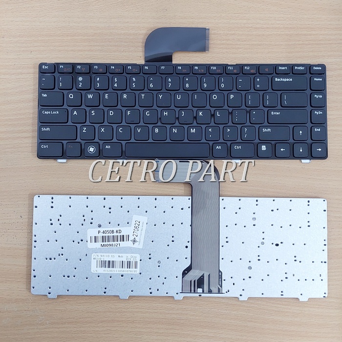 Keyboard Laptop DELL Inspiron 14R N4050 N4040 N4110 M4040 M4110- Hitam BERGARANSI