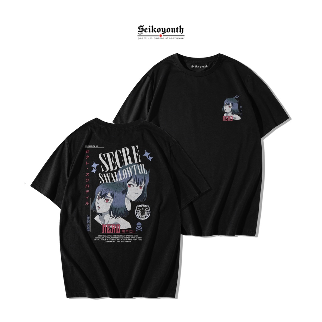 KAOS ANIME BLACK CLOVER " NERO "