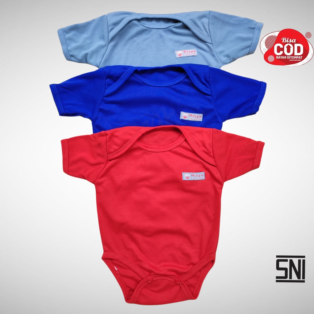 3 Pcs Jumper Pendek Lengan Panjang/ Baju Bayi newborn/ Perlengkapan Bayi