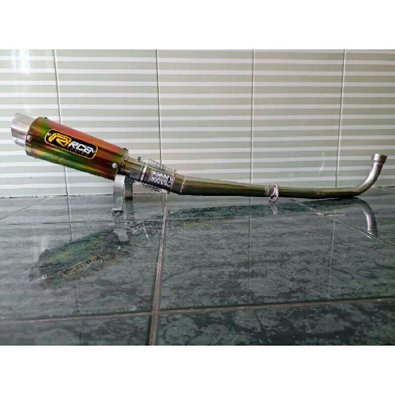 Knalpot Racing RCB Chrome Revo Absolute/Fit/FI Blade Kharisma Supra X 125