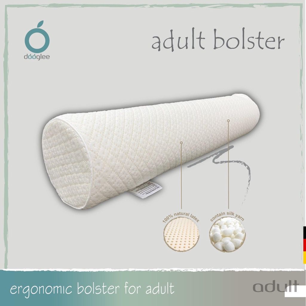 Dooglee ADULT BOLSTER 100% Natural Latex / Bantal Guling Dewasa