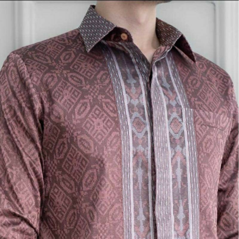 Batik Modern Alisan Pria Lengan Panjang Premium Baju Batik Pria Slimfit To Big Size