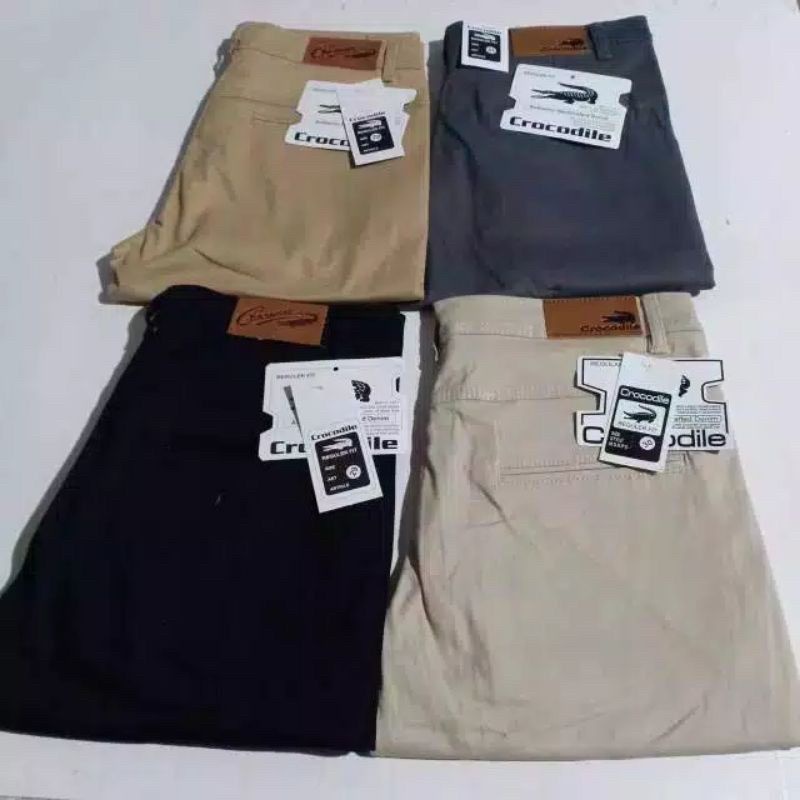 Celana Panjang Slimfit Chino/Cino/Chinos Pria/Cowok - Krem(Cream)/Abu(Grey)/Hitam(Black)